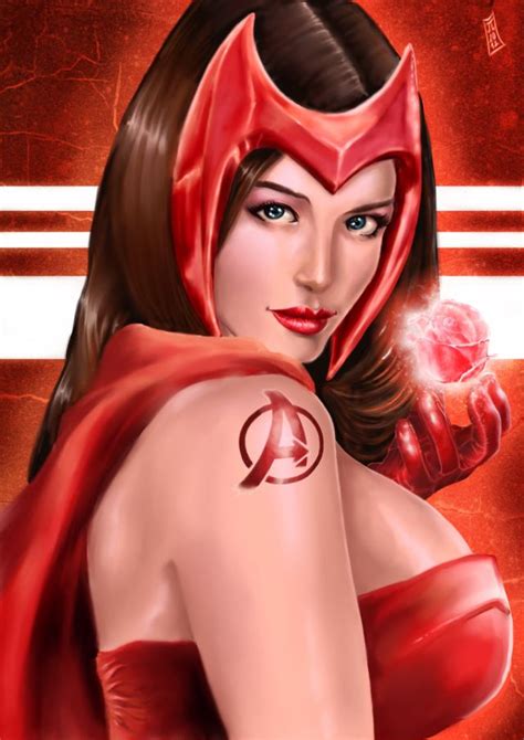 Avengers Tattoo Scarlet Witch Magical Porn Pics Superheroes