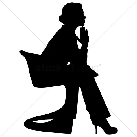 Free Silhouette Of A Woman Vector Image 1253635 Stockunlimited
