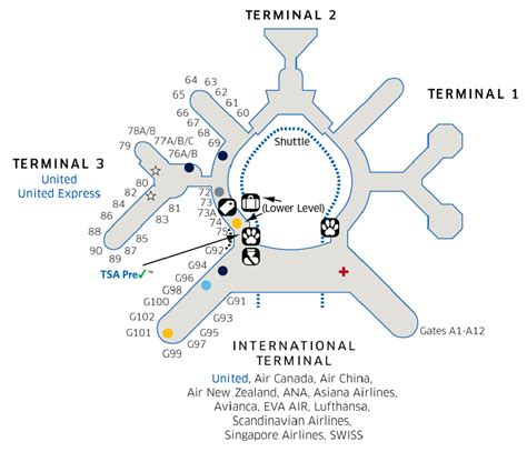 Sfo Airport Map United Airlines