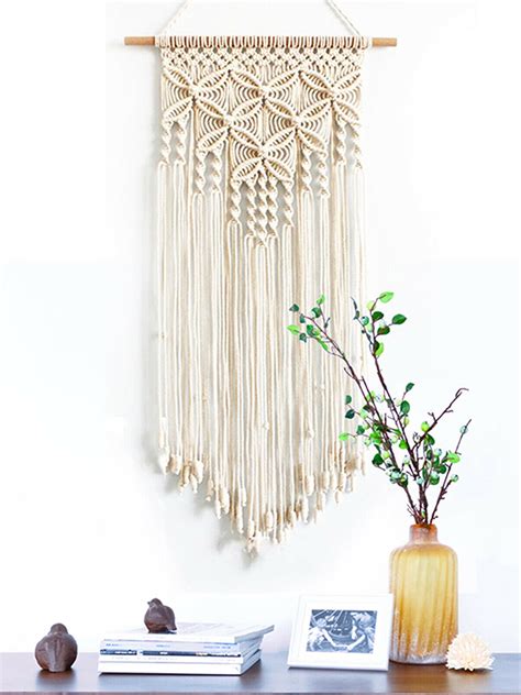 Wall Hanging Braided Boho Macrame Woven Handmade Art Tapestry Home Room