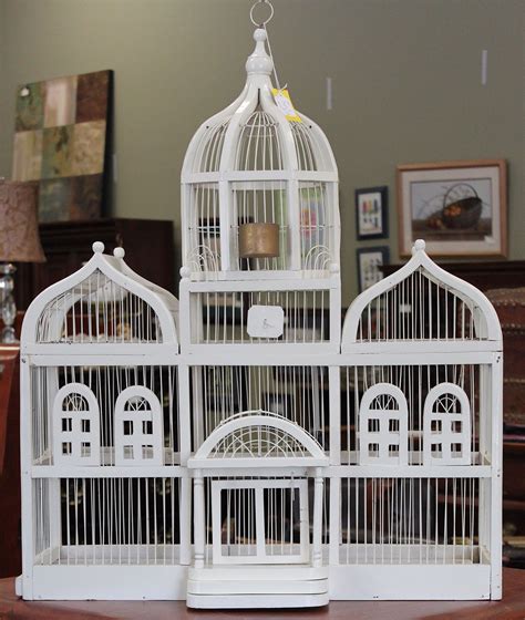 Image Detail For Found This Adorable White Wooden Decorative Bird Cage At Home Клетки для