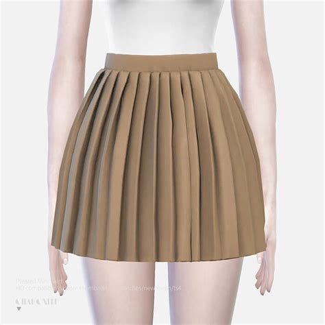 The Sims 4 Pleated Mini Skirt Cc The Sims
