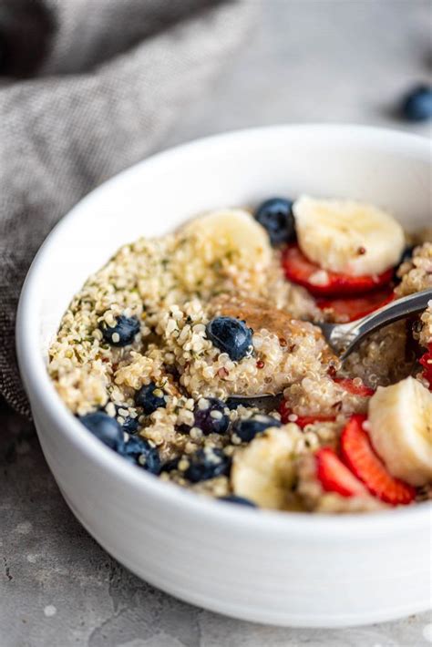 Quick And Easy Breakfast Quinoa Simply Heat Leftover Quinoa Top And