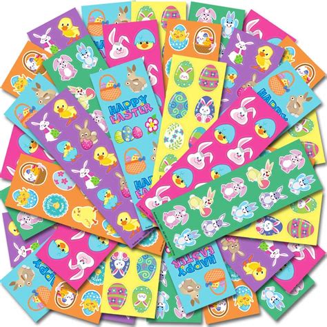 Buy Artcreativity Assorted Easter Stickers For Kids 100 Sheets With