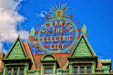 Scranton Electric City Sign Electric Building Nepa Scene