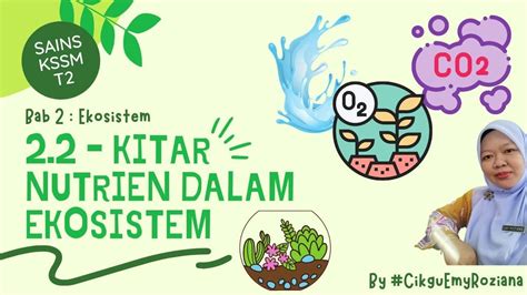 Pemindahan nutrien dan tenaga berlaku secara berterusan dalam sesuatu ekosistem. SainsT2 | Bab 2 Ekosistem | 2.2 - Kitar Nutrien Dalam ...