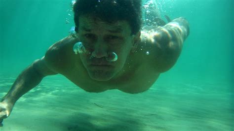 Man Underwater In The Sea Free Stock Photo Public Domain Pictures