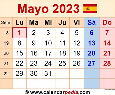 Calendario Mayo 2023 En Word Reverasite