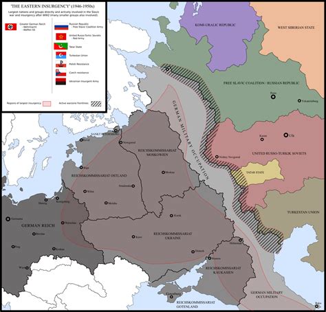 The Eastern Insurgency Aftermath Of A Ww2 German Victory Imaginarymaps