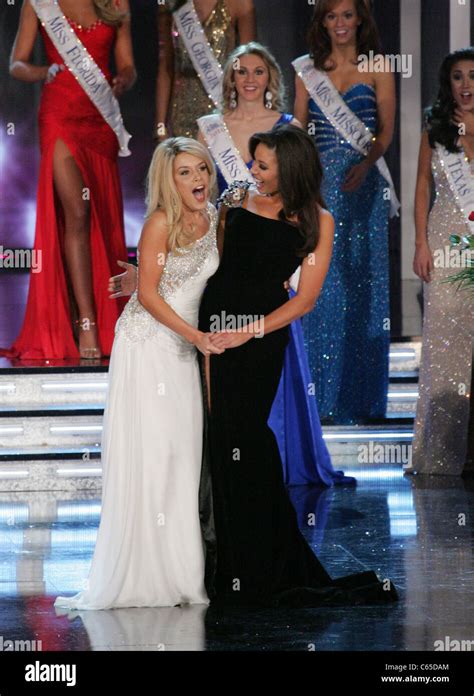 Miss Nebraska Teresa Scanlan Miss Arkansas Alyse Eady In Attendance