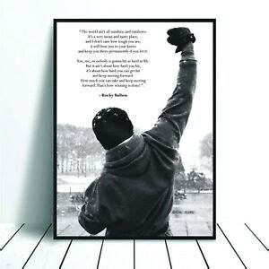 Metal poster rocky balboa movie quote boxing art print plaque gift. Rocky Balboa Quote Poster, Rocky Balboa Motivational Art ...