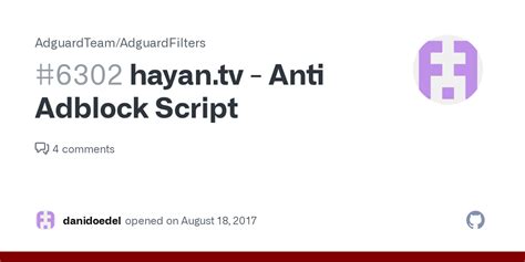 Hayan Tv Anti Adblock Script Issue Adguardteam