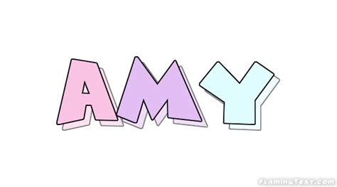 Amy Logo Herramienta De Diseño De Nombres Gratis De Flaming Text