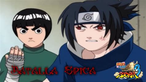 Naruto Shippuden Ultimate Ninja Storm 3 Rock Lee Vs Sasuke Youtube