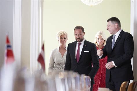 Norwegian Crown Prince Couple Visits Latvia Royal Central