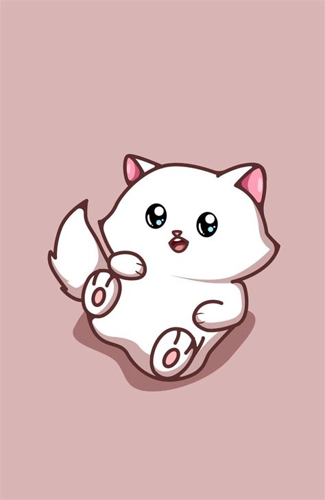 Fox Drawing Cute Cute And Funny Baby Cat Cartoon Illustration 2151488
