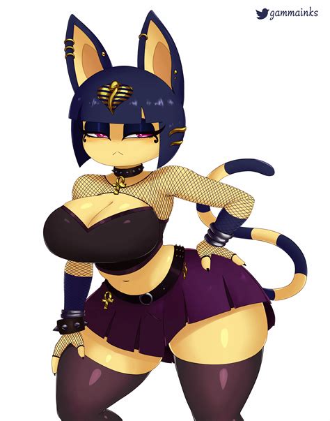 Goth Ankha By Gammainks Ankha Furry Pics Sexy Anime Art Sexy Furry