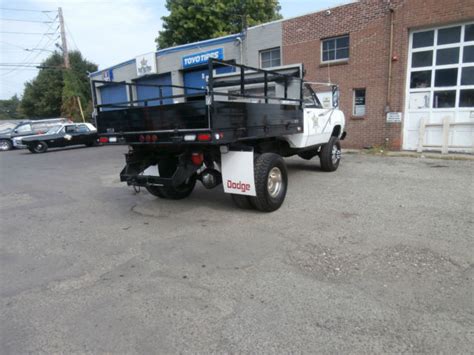 1975 Dodge W300 Dually 4x4 440 4 Speed Only 28k Flatbed Power