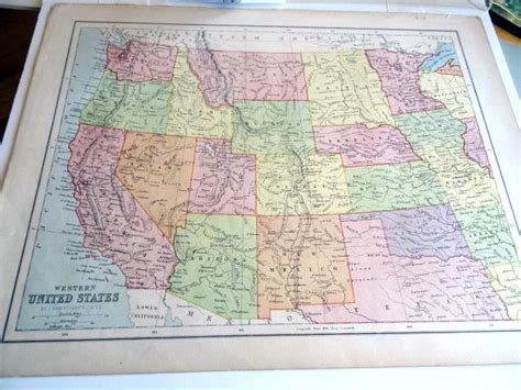 Western United States Map By Bartholomew J Publisher 1879 Map