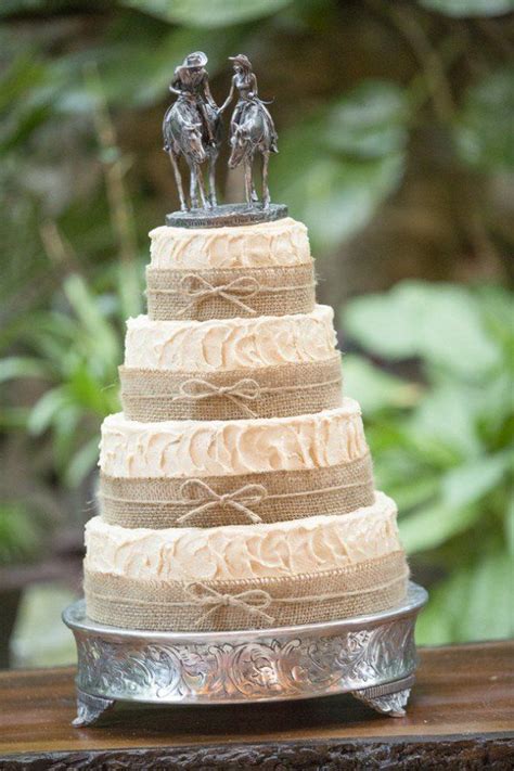 10 Amazing Burlap Wedding Cakes Rustic Wedding Chic
