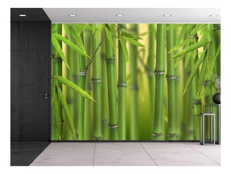 Wall26 Green Bamboo Trees Peel And Stick Wallpaper 66x96 Inches