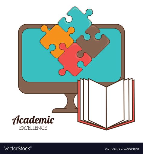 Academic Excellence Design Royalty Free Vector Image