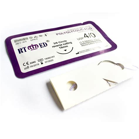 Rtmed Best Sale And Quality Sterile Pga Suture With Needle China