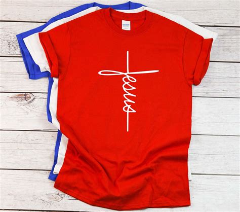 Jesus T Shirt Jesus Christian Shirt Jesus Shirt Vertical Etsy