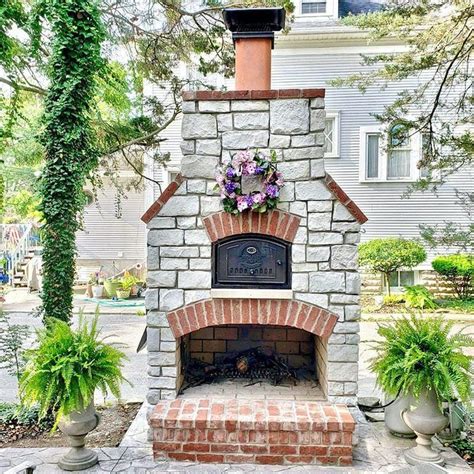 Round Grove Fiesta Outdoor Pizza Oven Fireplace Combo Outdoor