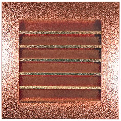 Thunderbird Hammered Copper W18in X H36in Louvered Gable End Vent