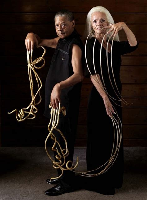 First World Record Holder And Second With The Longest Nails World Records Human Oddities