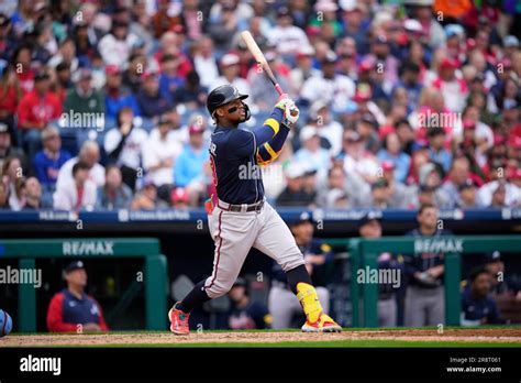 Atlanta Braves' Ronald Acuna Jr. plays during a baseball game, Thursday