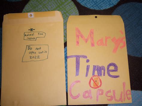 Mrs Shulers 2nd Grade Class Time Capsule Cont Cute Time Capsule Idea