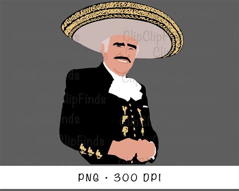 Vicente Fernandez Hand Drawn No Words Sublimation Png Etsy Finland