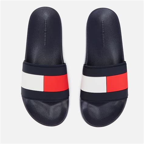 Tommy hilfiger blue hilfiger badge beach sandals. Tommy Hilfiger Men's Essential Flag Pool Slide Sandals ...