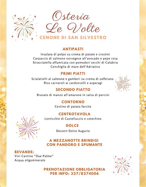 Cenone Di San Silvestro Da Osteria Le Volte A Lecce Osteria Le Volte