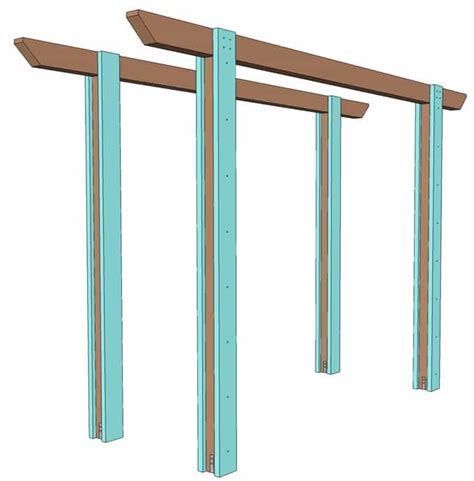 Use two bolts on one end of the board and two on the other. Simple DIY Pergola ( Grape Arbor ): Free Building Plan - A ...