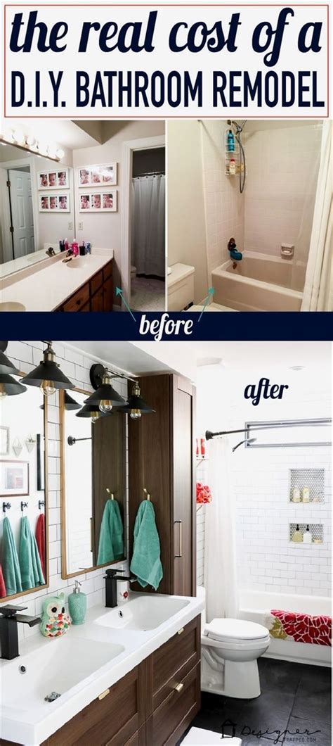 Obviously the second remodel cost a lot more than the first so you need to price your options and decide how much you want to do and if it is worth the cost. I've always wondered how much a real DIY bathroom renovation costs. This is the first post I h ...
