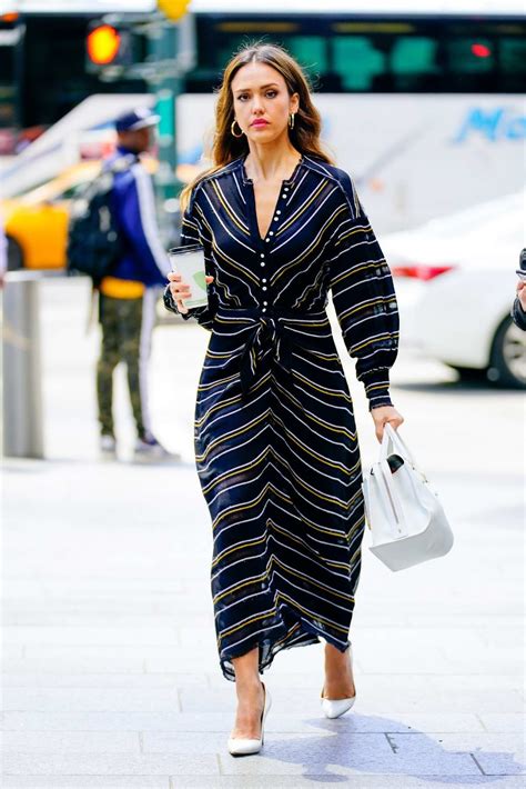 Jessica Alba Street Style In New York City Celebrity Style