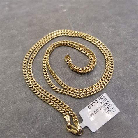 10k Solid Gold 10k Gold 3mm Mini Cuban 24 Chain Solid Gold Grailed