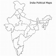 India blank political map - India map blank political (Southern Asia ...