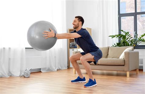 10 Fitness Ball Squat Exercises Home Gym Build