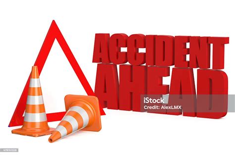 Accident Ahead Concept Stock Photo Download Image Now 2015