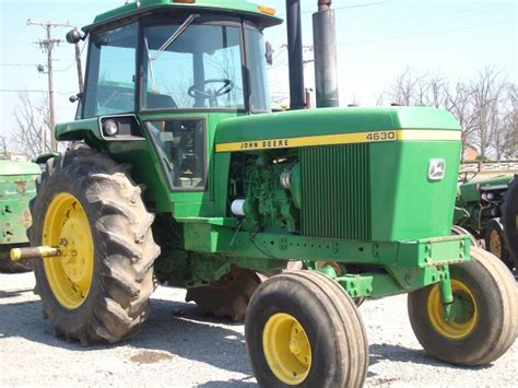 This tractor is fire damaged and is for salvage parts. John Deere 4630 salvage tractor at Bootheel Tractor Parts