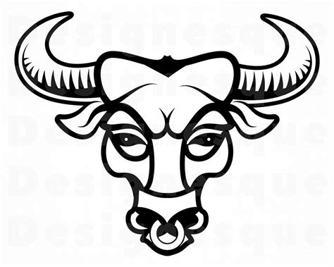 Eps Png Bull Dxf Bull Files For Cricut Bull Svg Bull Outline 2 Svg