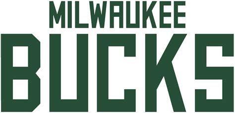 Milwaukee Bucks Wordmark Logo History Milwaukee Bucks Word Mark Logo Bucks Logo