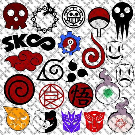 Anime Icons And Logos Pdf Eps Ai Svg Png Etsy España