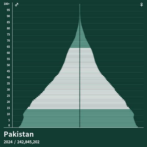 Population Pyramid Of Pakistan At 2023 Population Pyramids
