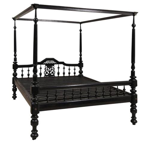 Antique Black Four Post Canopy Style Bed At 1stdibs