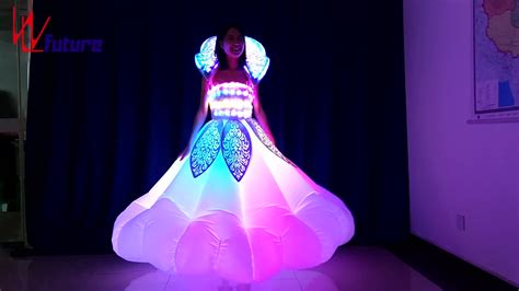 Led Light Up Inflatable Dance Costume Exotic Dancewear Pole Dancewear